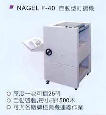 自動訂摺機 NAGEL F-40